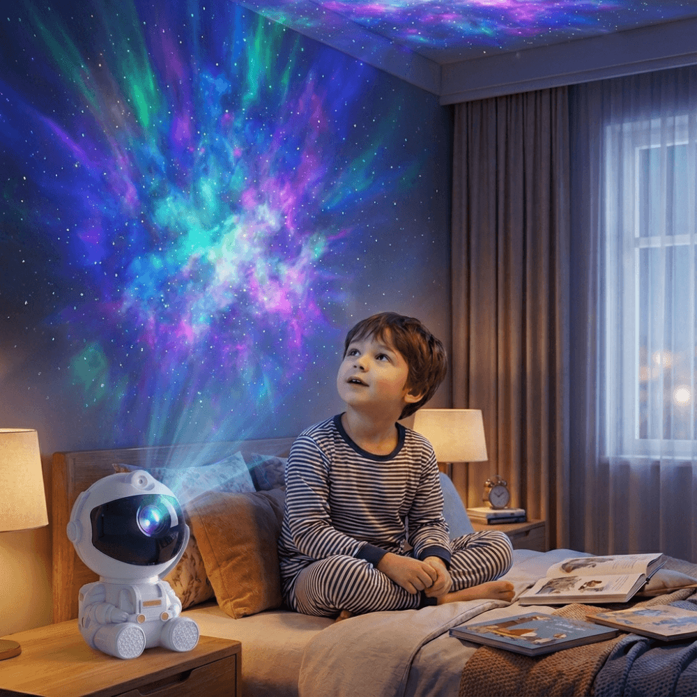 Astronaut Galaxy Projector — Nebula Star Night Light with Remote