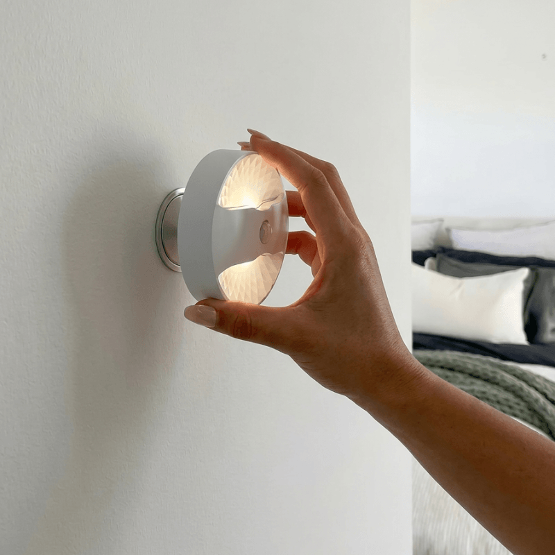 Motion-activated night light (2-pack) — magnetic attachment feature