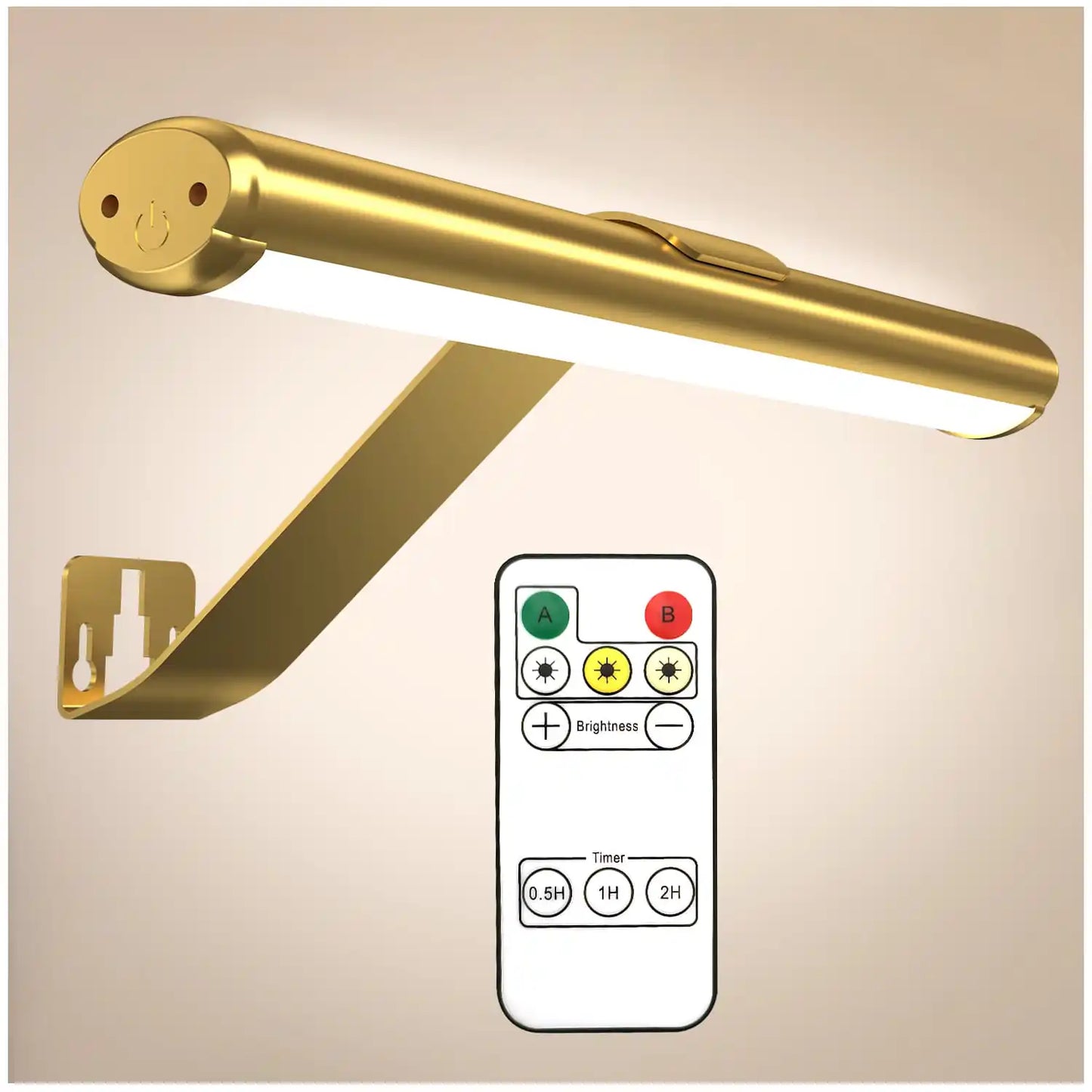 Wireless LED Rechargeable Picture Light Gold - Nova Lights
